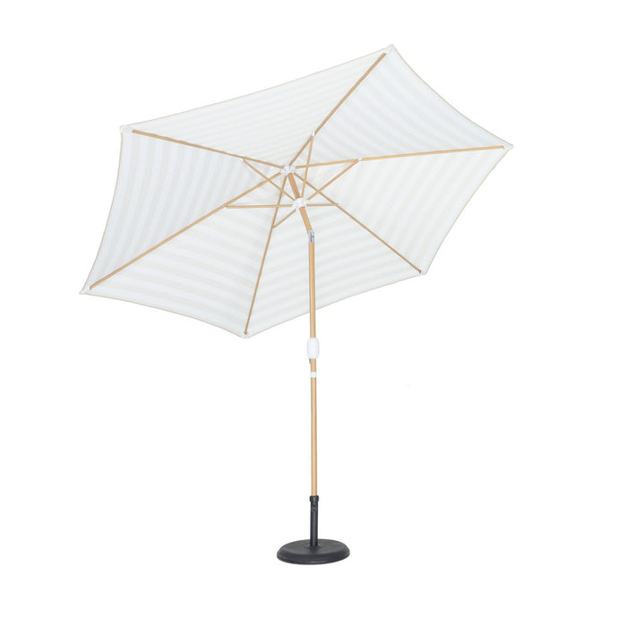 sweeek - Ronde parasol 3m centrale mast met houteffect