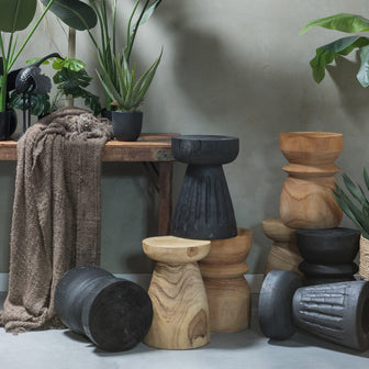 Woood Bikkel Kruk - Naturel