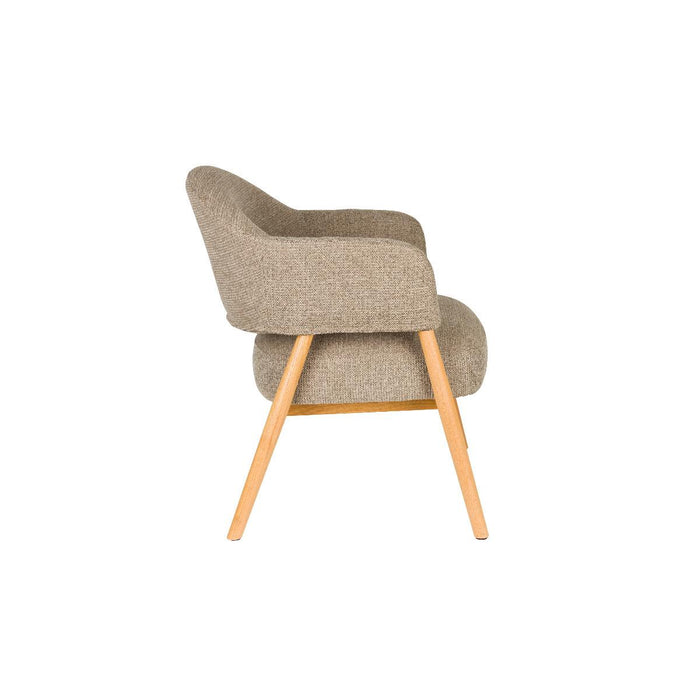 Puur - Clay fauteuil hout - donkerbruin