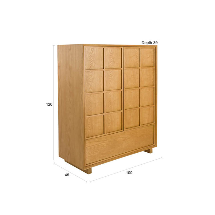 Zuiver Raster Opbergkast Naturel