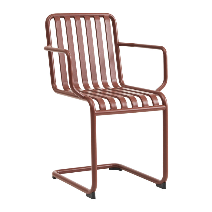 HAY Palissade Cantilever Stoel met Armleuning - Iron Red