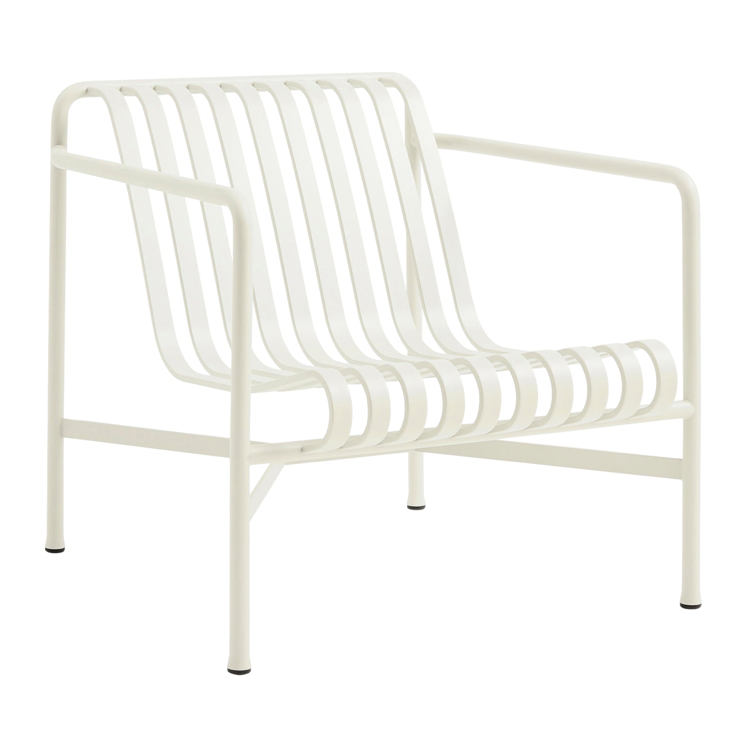 HAY Palissade Lounge Chair Low - Crème Wit