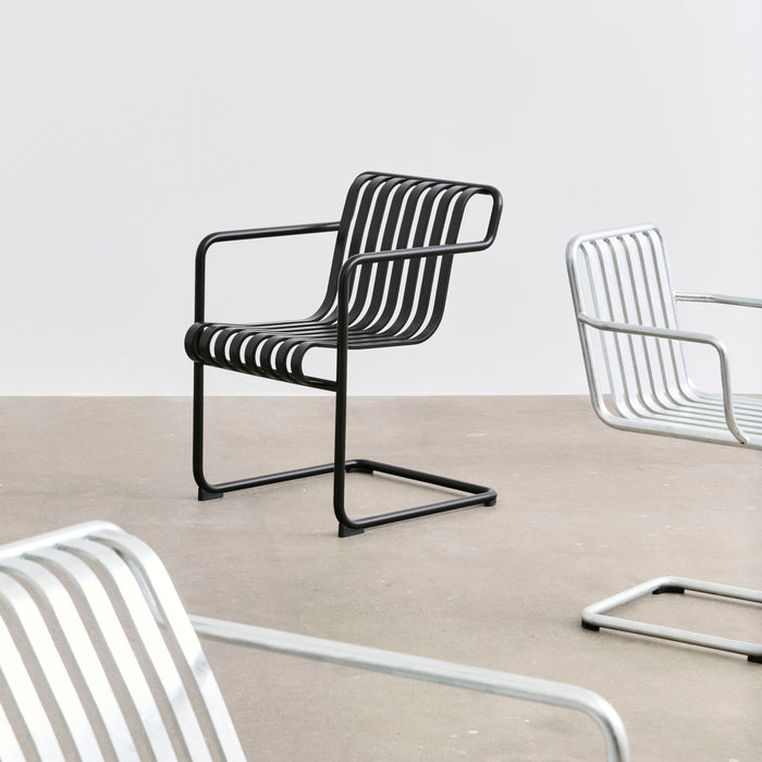 HAY Palissade Cantilever Stoel met Armleuning - Antraciet