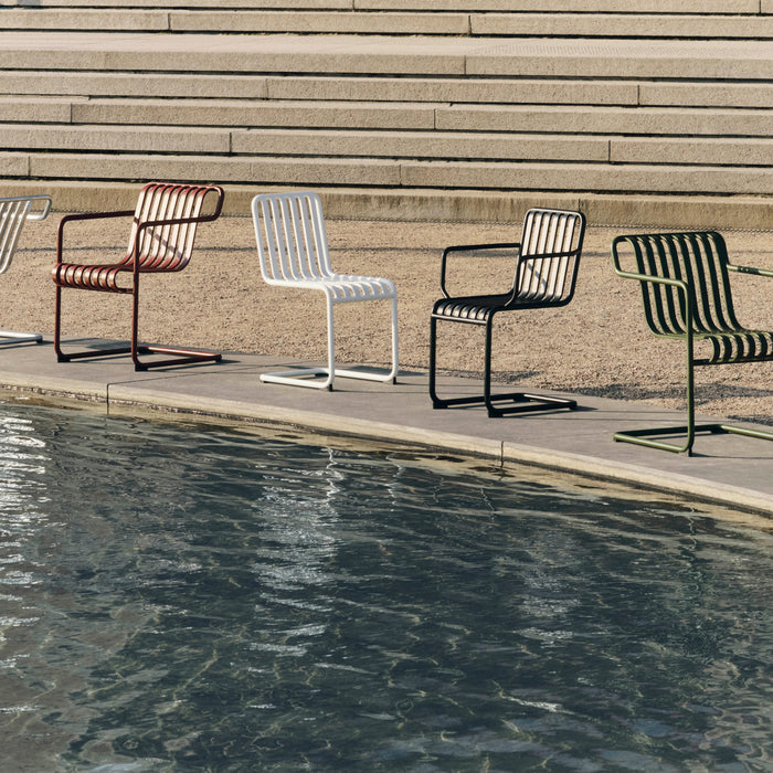 HAY Palissade Cantilever Stoel met Armleuning - Olijfgroen