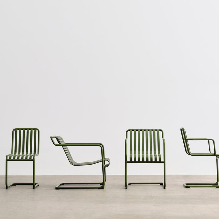 HAY Palissade Cantilever Lounge Chair Low - Olijfgroen