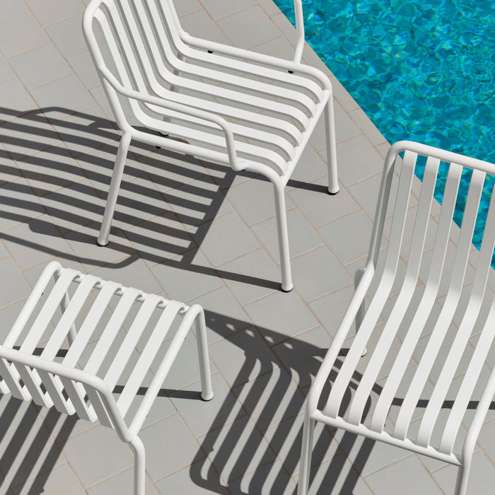 HAY Palissade Stoel met Armleuning - Crème Wit