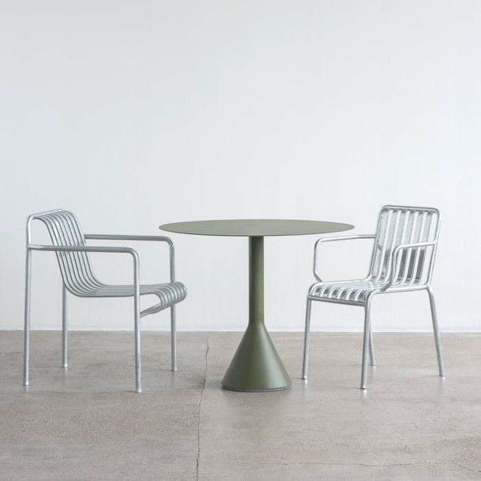 HAY Palissade Stoel met Armleuning - Gegalvaniseerd Staal