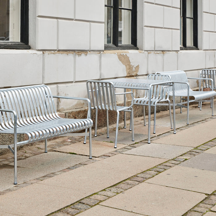 HAY Palissade Stoel met Armleuning - Gegalvaniseerd Staal