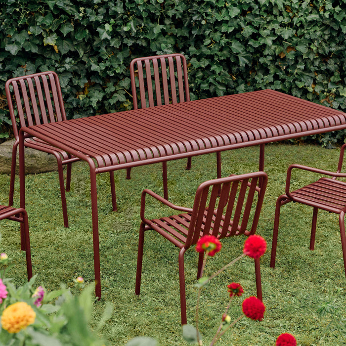 HAY Palissade Stoel met Armleuning - Iron Red