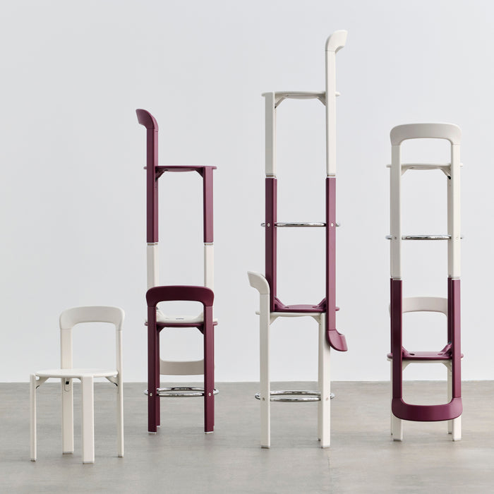 HAY Rey Barkruk Low H 65 cm - Grape Red