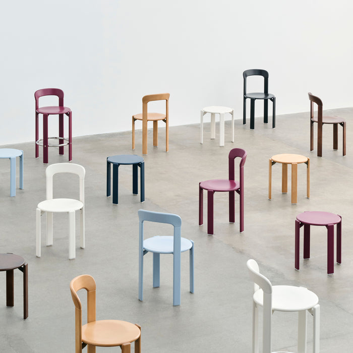 HAY Rey Barkruk High H 75 cm - Cream White