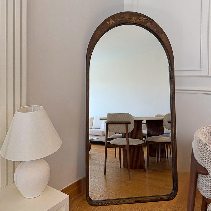 by fonQ Solace Spiegel 180 x 80 cm - Ovaal - Walnoot