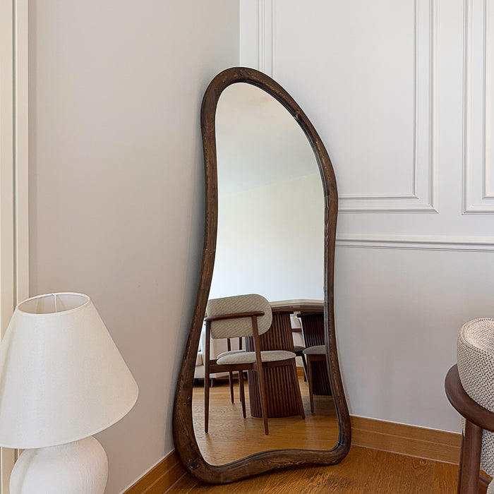 by fonQ Solace Spiegel 180 x 80 cm - Wavy - Walnoot