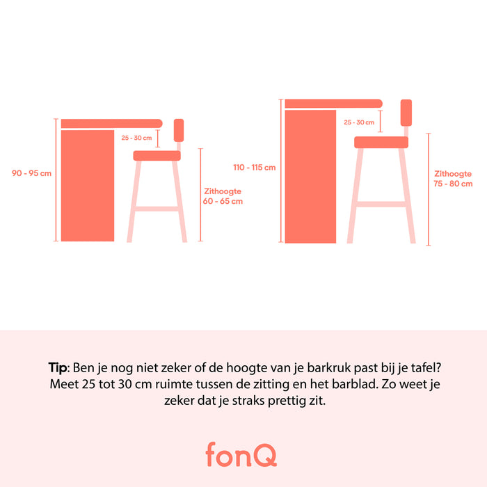 Normann Copenhagen Form Barkruk Low 75 cm - Staal - Zwart