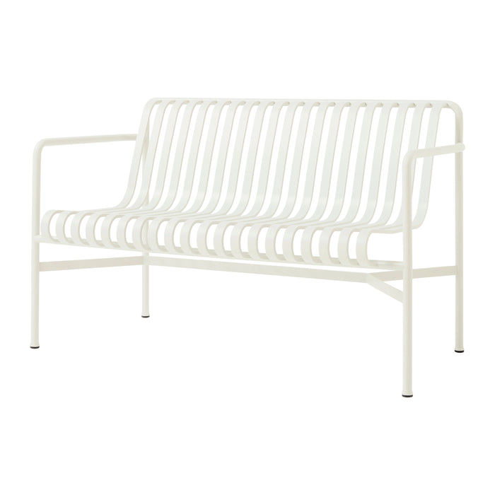 HAY Palissade Tuinbank 2,5-zits met Armleuning - Crème Wit