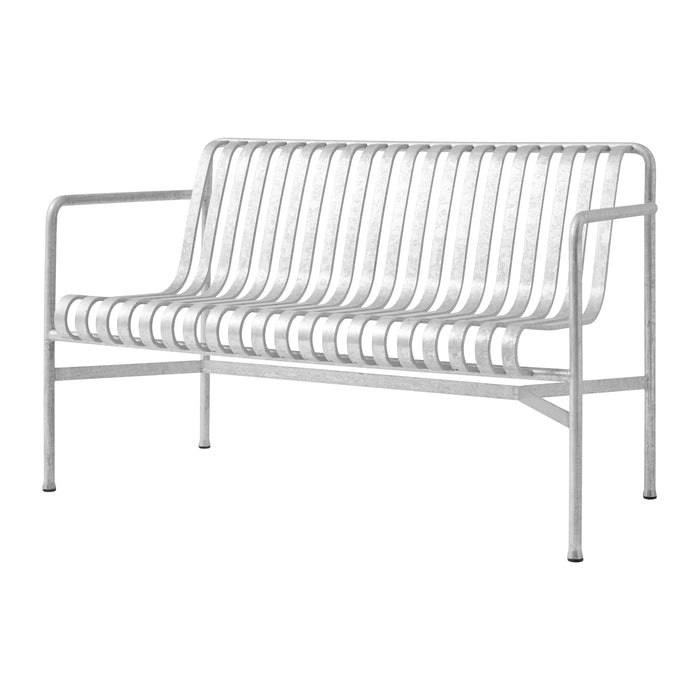 HAY Palissade Tuinbank 2,5-zits met Armleuning - Gegalvaniseerd Staal
