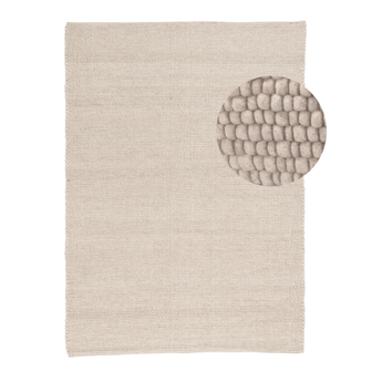 by fonQ Dots Wollen Vloerkleed 200 x 300 cm  - Beige