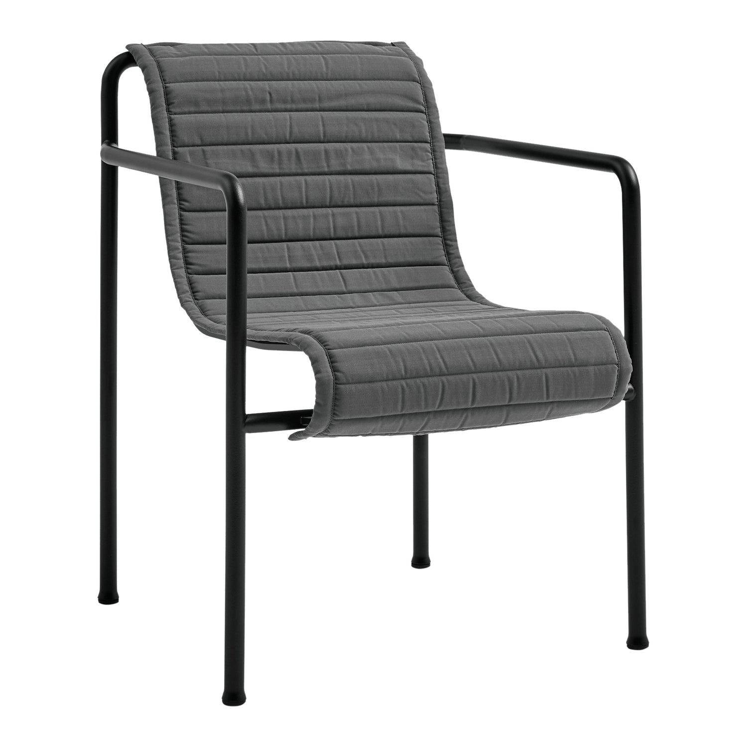 HAY Palissade Quilted Kussen voor Armchair - Antraciet