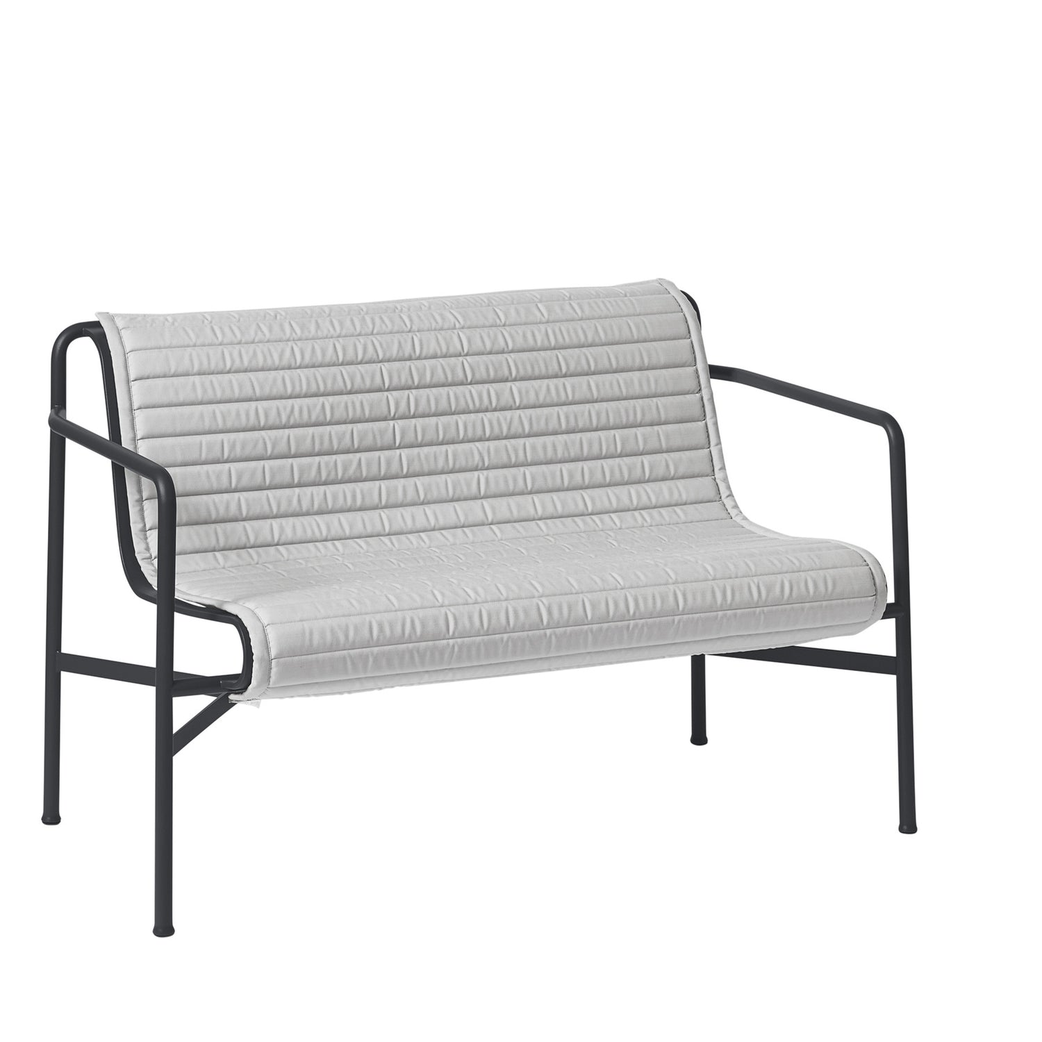 HAY Palissade Quilted Kussen voor 2,5-zits Tuinbank - Sky Grey