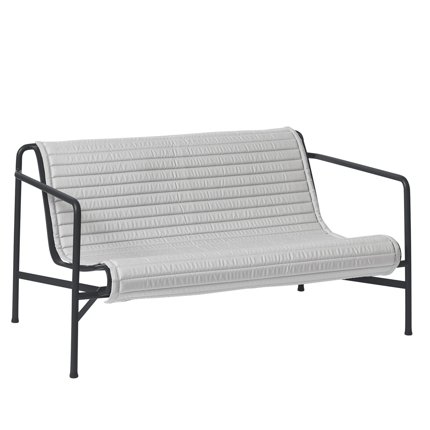 HAY Palissade Quilted Kussen voor Lounge 2,5-zitsbank Low - Sky Grey