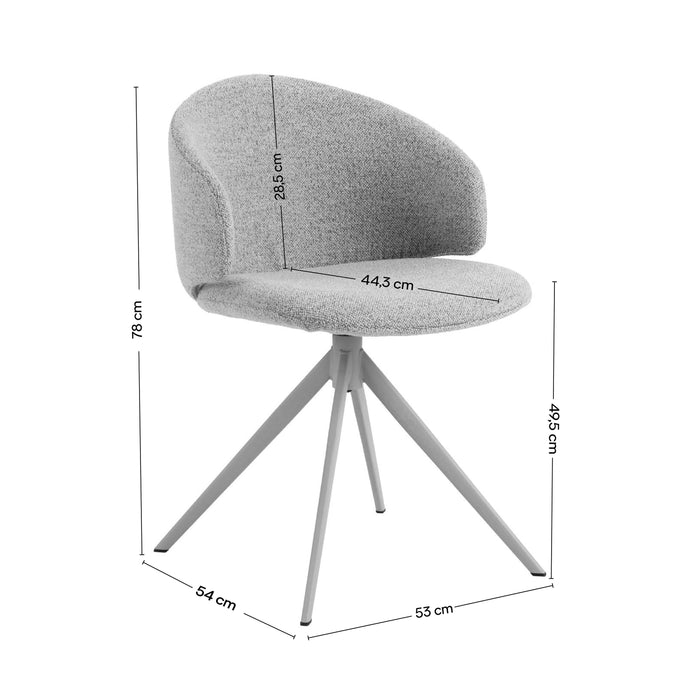 by fonQ Elora Eetkamerstoel - Zand