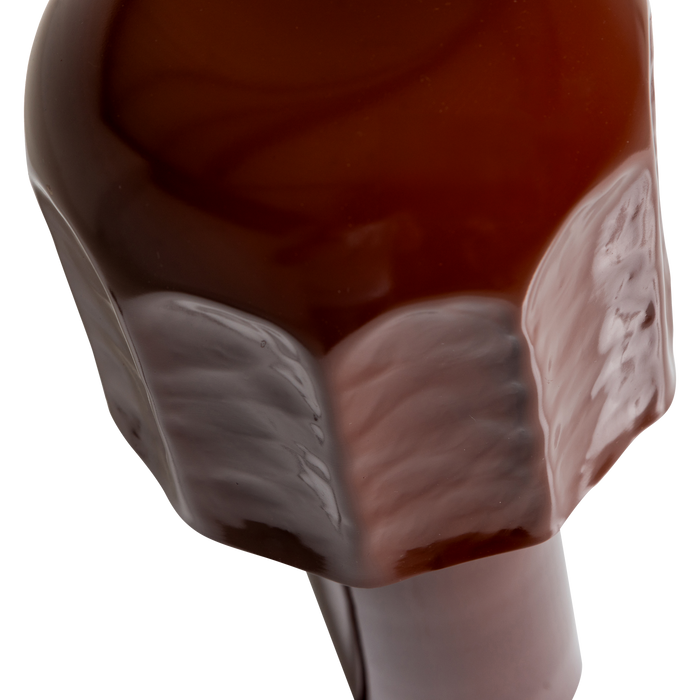 WOOOD Lumira Tafellamp - Metaal - Hoogglans Bruinrood - 39x15x15