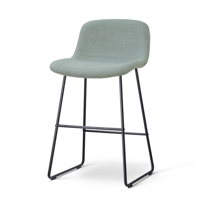 Nolon Nino-Mats Barkruk Saliegroen - Zwart Onderstel - 65 Cm