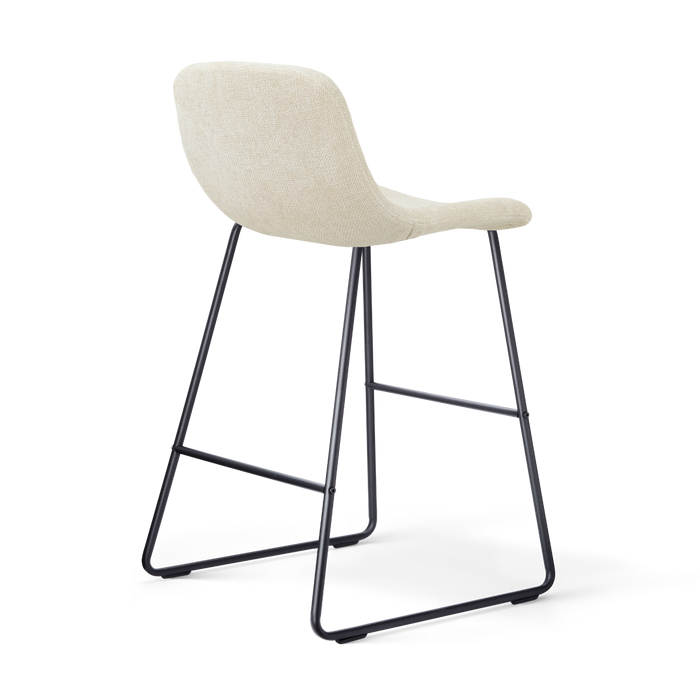 Nolon Nino-Mats Barkruk Cottonbeige - Zwart Onderstel - 65 Cm