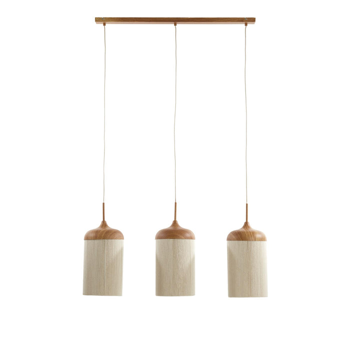 Light & Living Hanglamp Dania - Naturel|Crème - 90x22x32cm - 3L