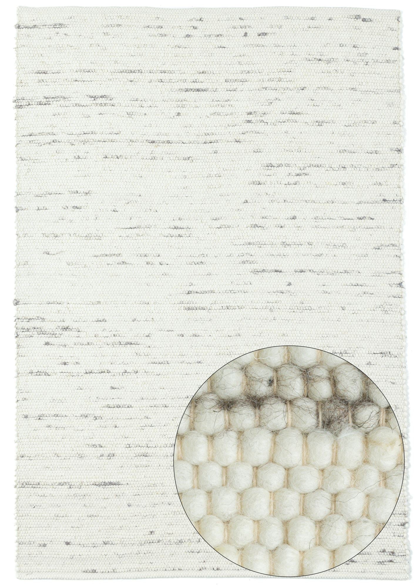 Theko Alm-Glück natuurtapijt 200x250 cm - Natuurgrijs