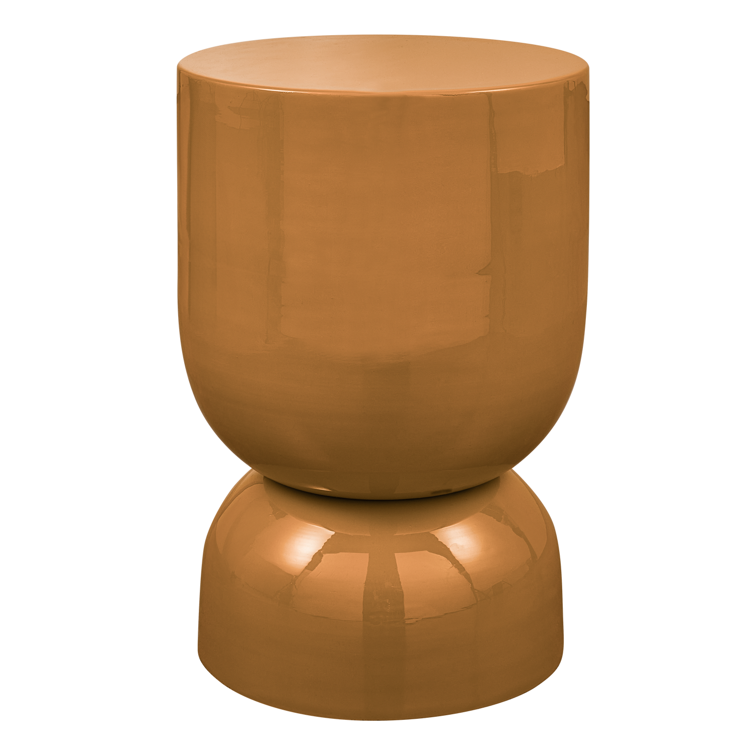 WOOOD Hekla Bijzettafel  - Metaal - Oranje - 47x32x32