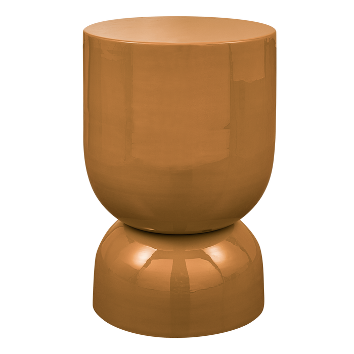 WOOOD Hekla Bijzettafel  - Metaal - Oranje - 47x32x32