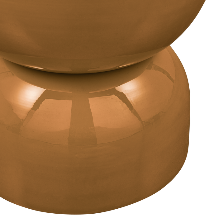 WOOOD Hekla Bijzettafel  - Metaal - Oranje - 47x32x32