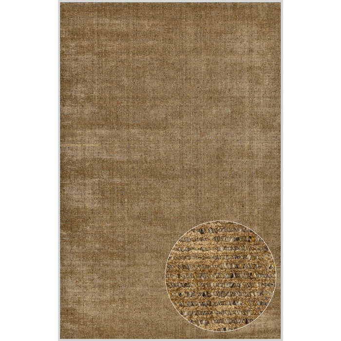 Theko gestreept UNI-tapijt Venus 70x140 cm - Goud