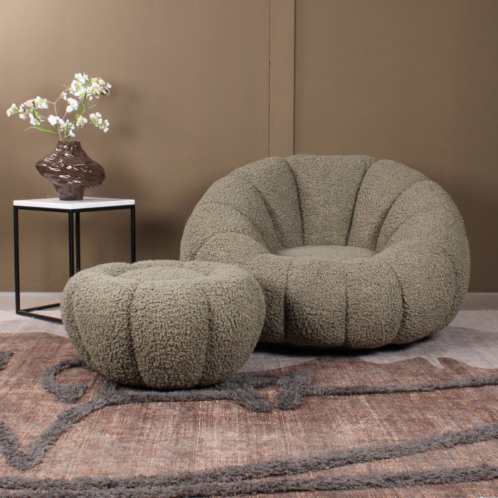 DS4U - Olivia DLX fauteuil teddy - groen