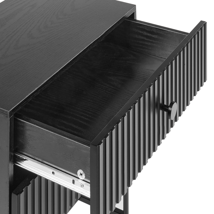 Beliani - COVENTRY - Nachtkastje - Zwart - MDF