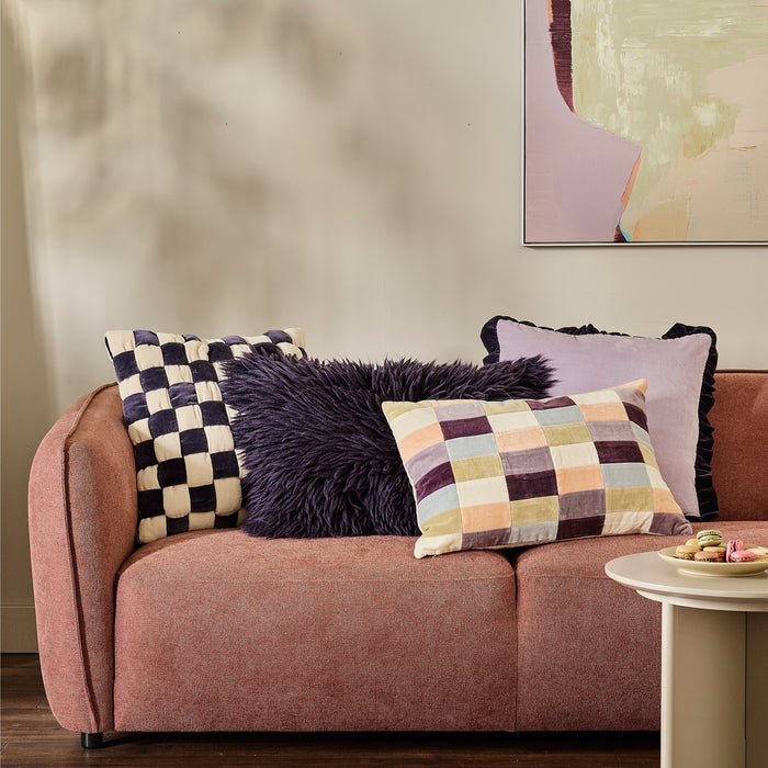 by fonQ Velou Sierkussen 50 x 50 cm - Lilac / Sweet Grape