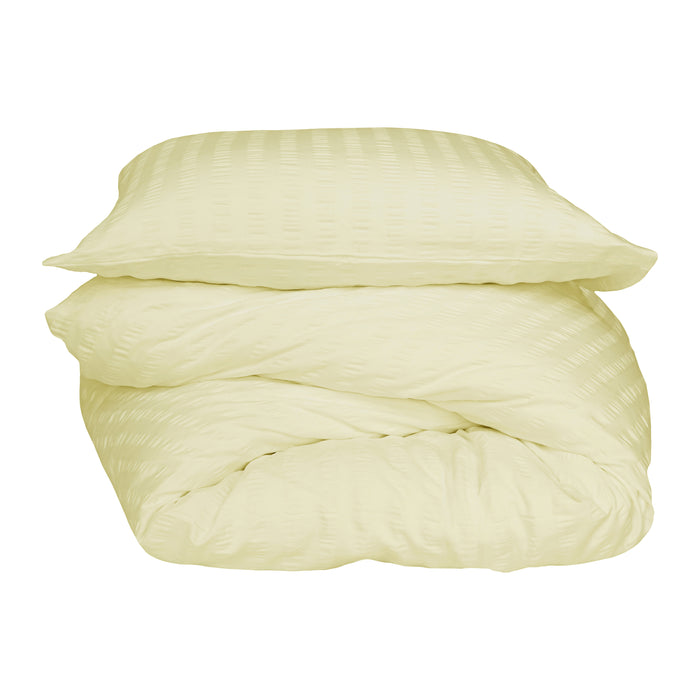 Crisp Sheets Smooth Waffle Dekbedovertrek 240 x 220 cm - Geel