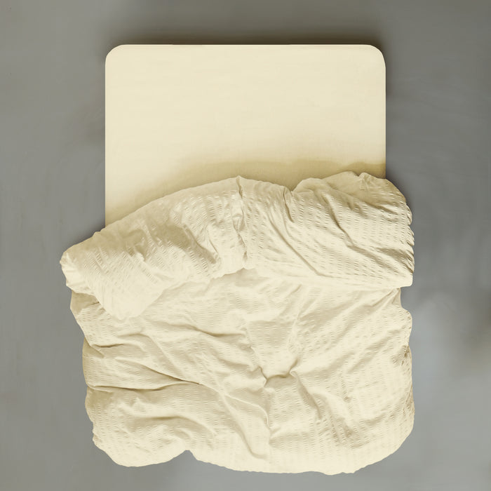 Crisp Sheets Smooth Waffle Dekbedovertrek 240 x 220 cm - Geel