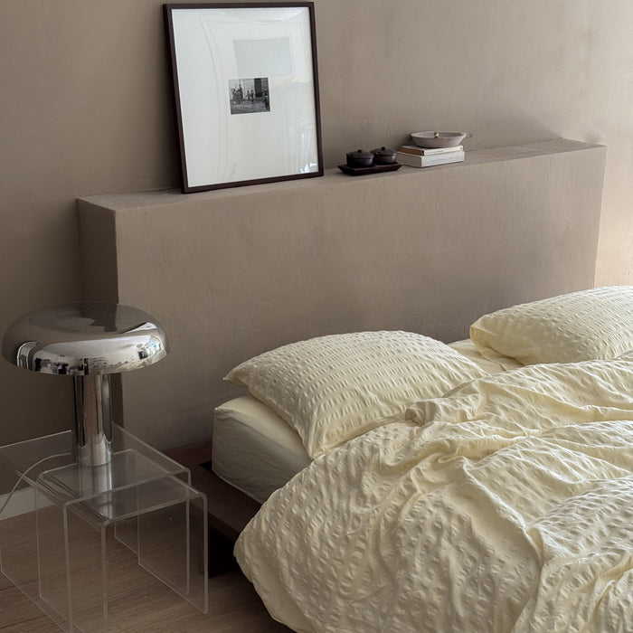 Crisp Sheets Smooth Waffle Dekbedovertrek 240 x 220 cm - Geel