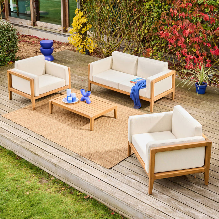 sweeek - Loungeset voor 4 personen van acaciahout