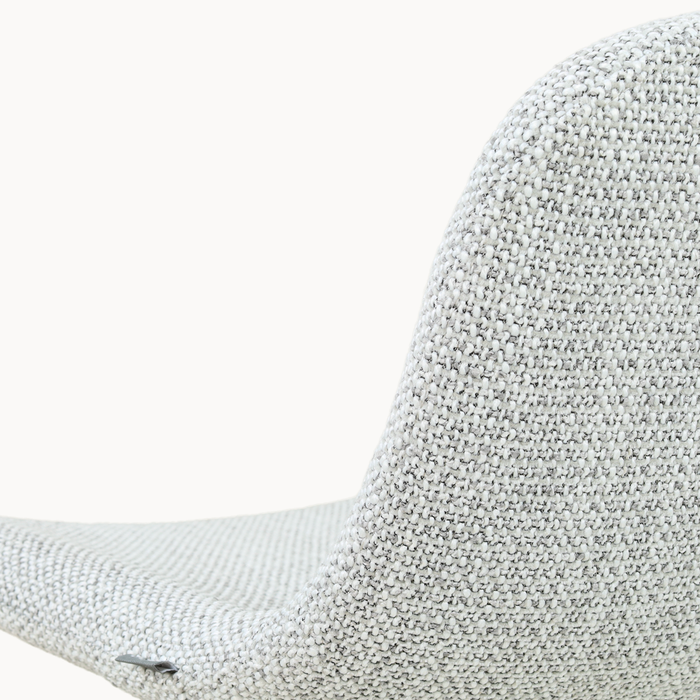 Nolon Nino-Mats Barkruk Grijs Melange - Wit Onderstel - 65 Cm