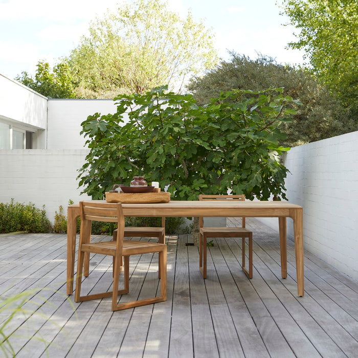 Tikamoon - Tuintafel van gerecycled massief teak 6-8 pers. Vasco