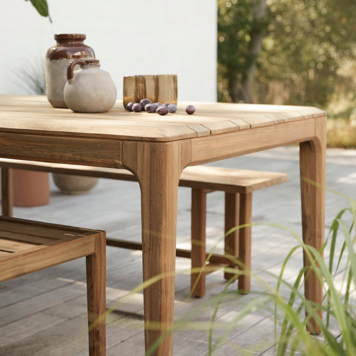 Tikamoon - Tuintafel van gerecycled massief teak 6-8 pers. Vasco