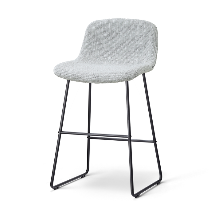 Nolon Nino-Mats Barkruk Grijs Melange - Zwart Onderstel - 65 Cm