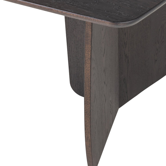 by fonQ Oakline Curve Eettafel B 220 cm - Mystic Brown