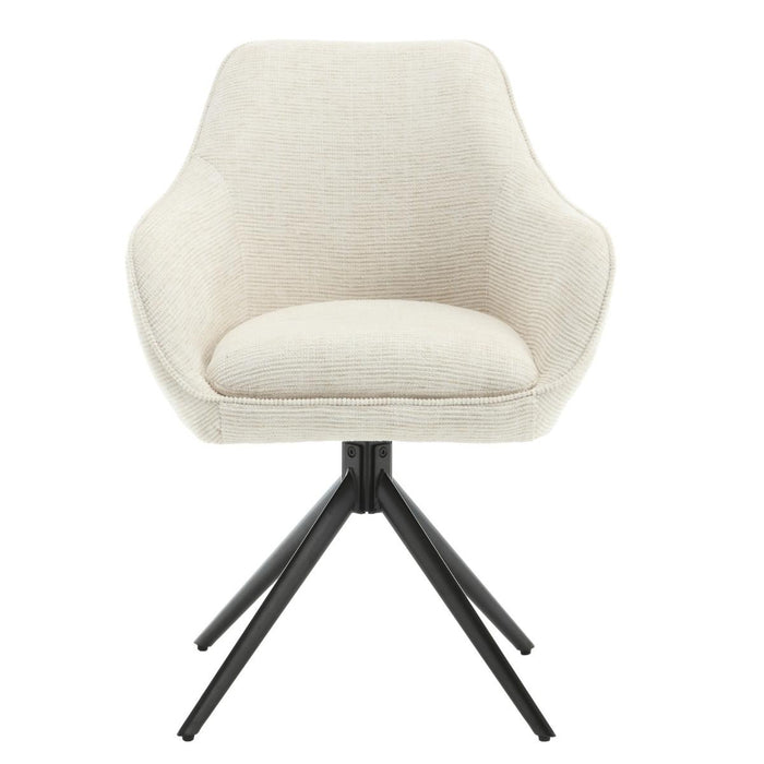 Livingfurn Thomas draaibare armstoel - stof - zand