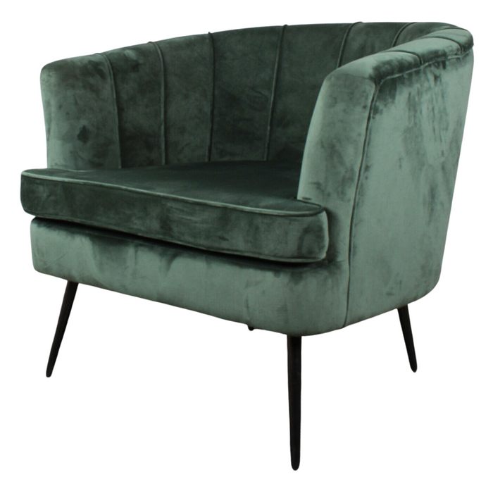 DS4U - Norah fauteuil velvet donkergroen