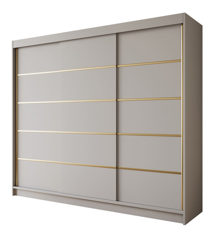 Meubella - Kledingkast Eagle - Beige - 250 cm