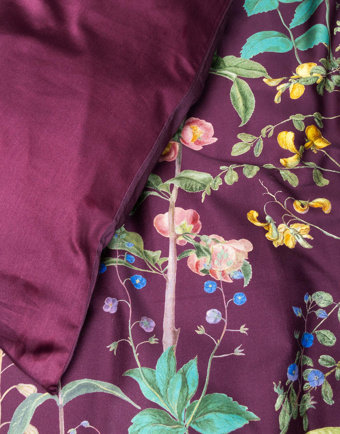 Essenza Augustina Dekbedovertrek 200 x 200|220 cm - Mauve Wine